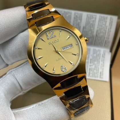 New Brand Design Golden Ceramic Rado Jubliee mans 01