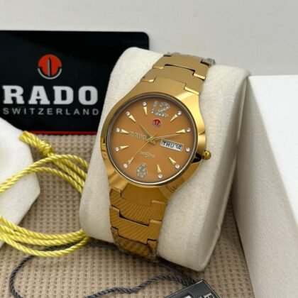 Rado Jubliee mans watch with japan machinery in golden colours